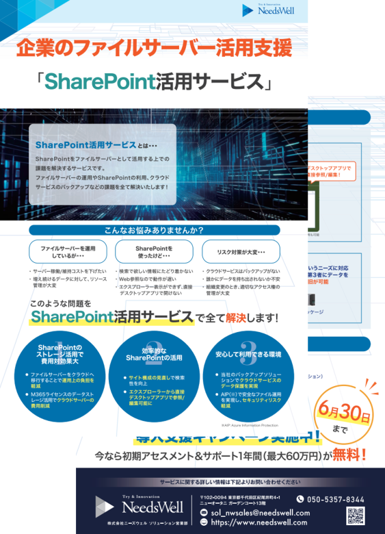 SharePoint活用サービス カタログ画像